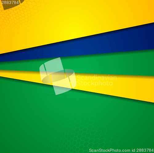 Image of Abstract background in Brazilian colors