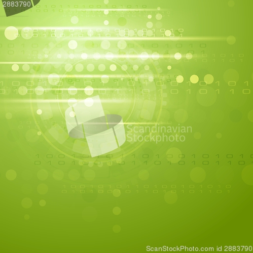 Image of Green hi-tech vector background