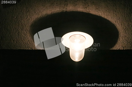 Image of Light bulb on wall