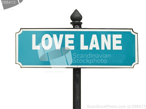 Image of Street sign, Love Lane