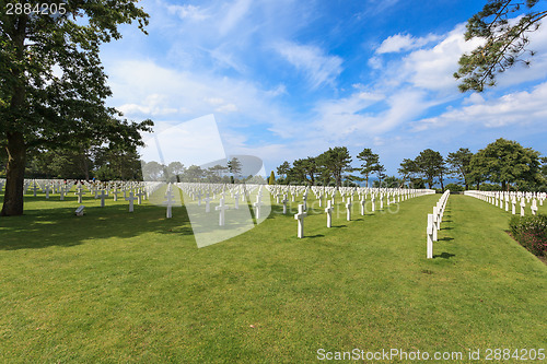 Image of The American cemetery at Omaha Beach