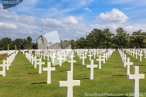 Image of The American cemetery at Omaha Beach