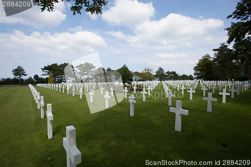 Image of The American cemetery at Omaha Beach