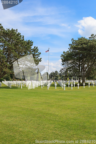 Image of The American cemetery at Omaha Beach