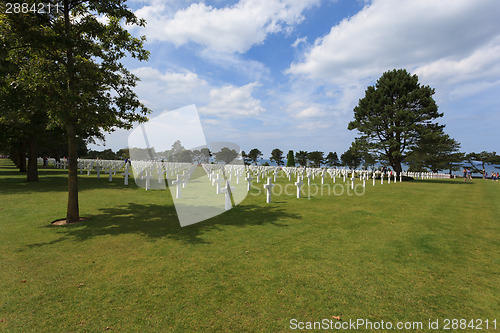 Image of The American cemetery at Omaha Beach