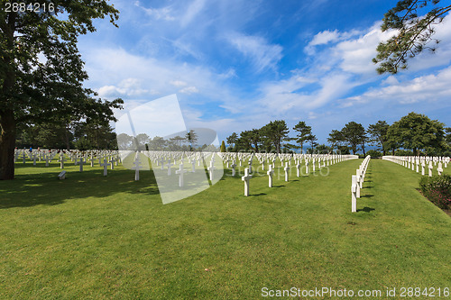Image of The American cemetery at Omaha Beach