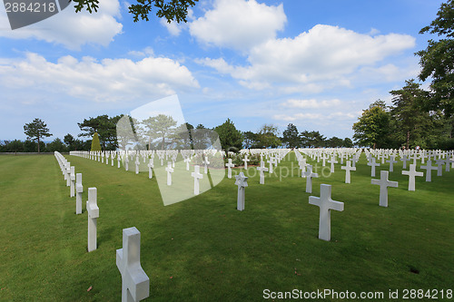 Image of The American cemetery at Omaha Beach