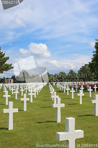 Image of The American cemetery at Omaha Beach