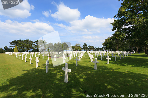 Image of The American cemetery at Omaha Beach