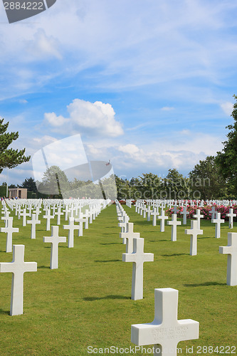 Image of The American cemetery at Omaha Beach