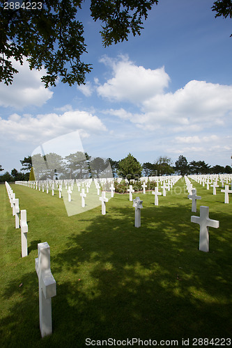 Image of The American cemetery at Omaha Beach