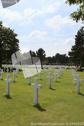 Image of The American cemetery at Omaha Beach