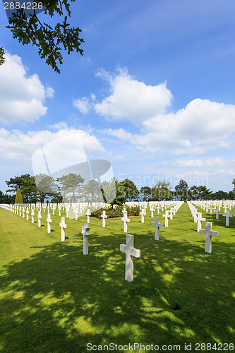 Image of The American cemetery at Omaha Beach