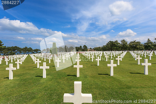 Image of The American cemetery at Omaha Beach