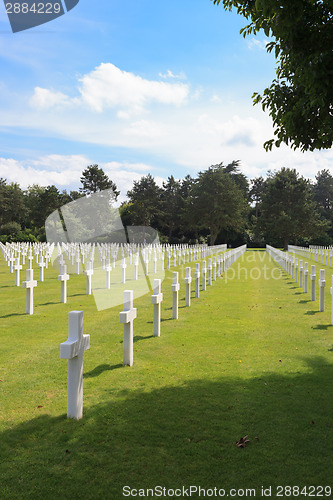 Image of The American cemetery at Omaha Beach