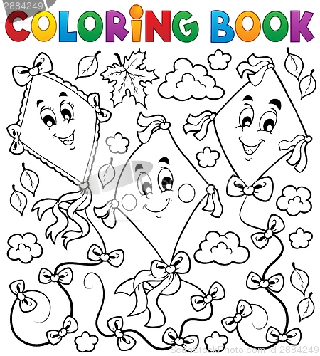 Image of Coloring book with three kites