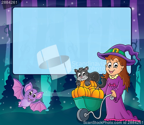 Image of Mysterious forest Halloween frame 3