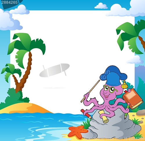 Image of Beach frame with octopus teacher