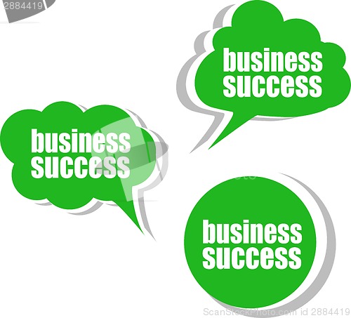 Image of business success. Set of stickers, labels, tags. Business banners, Template for infographics