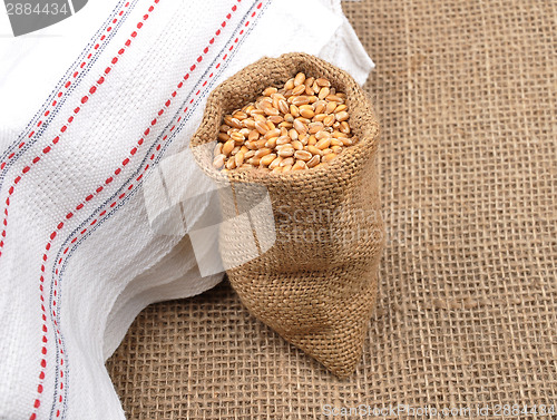 Image of Cereal bag on jute