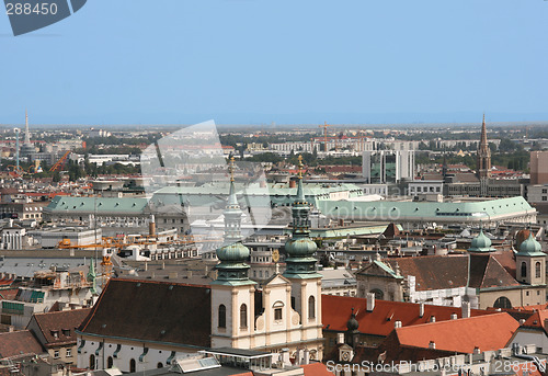 Image of Vienna skyline from Stephansdom
