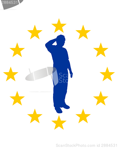 Image of European salute