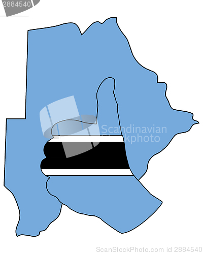 Image of Botswana hand signal