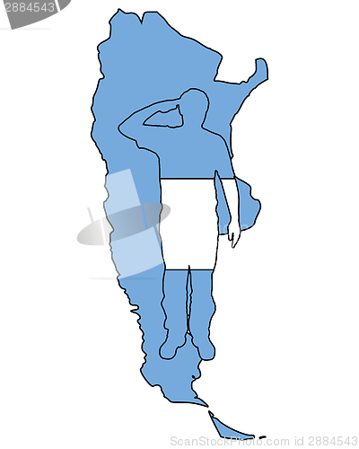 Image of Argentinian salute