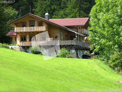 Image of New resindential building in wood construction in bavaria