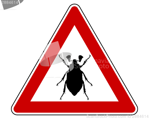 Image of Cockchafer attention sign