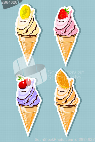 Image of Fruit flavored ice cream