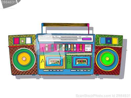 Image of Pop Art boombox