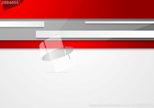 Image of Abstract tech red and grey design