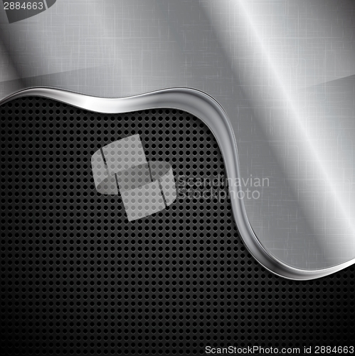 Image of Abstract silver metallic background