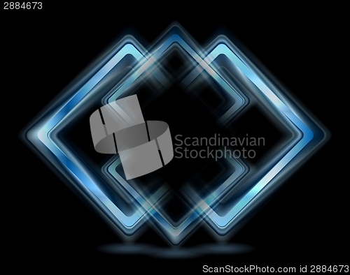 Image of Abstract blue squares logo