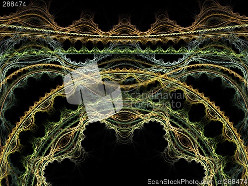 Image of Floral fractal background
