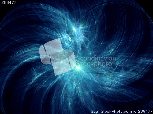 Image of 3D space nebula fractal