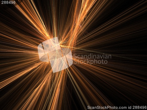 Image of 3D fire explosion rays