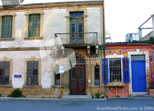 Image of Colorful houses. Nicosia. Cyprus