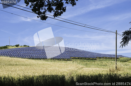 Image of Solar panels in rural