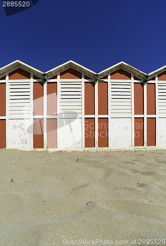 Image of Wooden cabins on the beach
