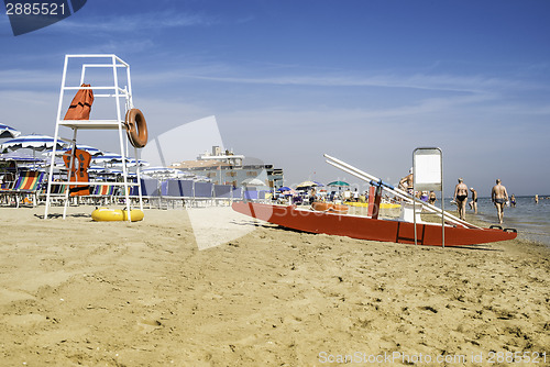 Image of Safety equipment on the beach