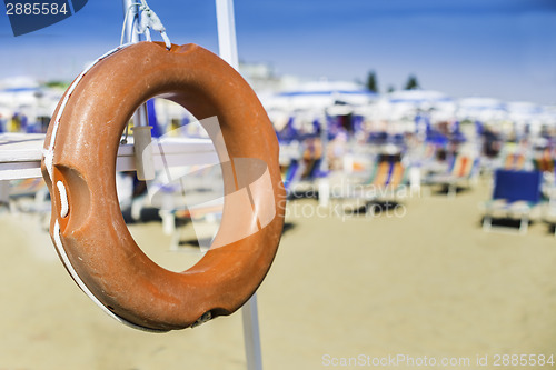 Image of Safety equipment on the beach