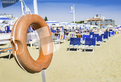 Image of Safety equipment on the beach