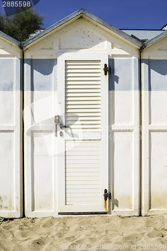 Image of Wooden cabins on the beach