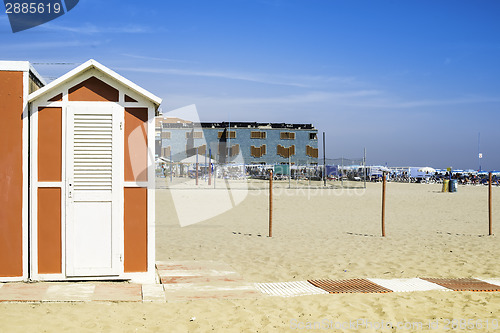 Image of Wooden cabins on the beach