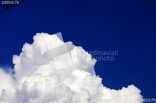 Image of Blue sky with clouds