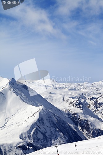 Image of Winter snowy mountains