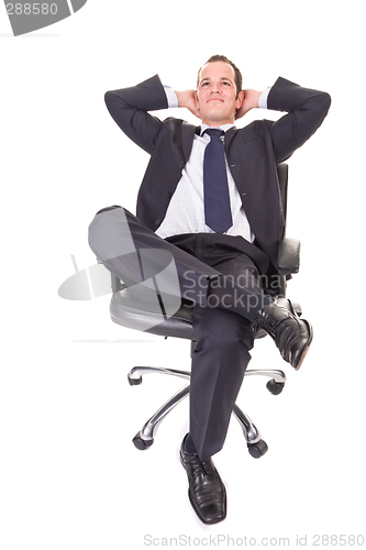 Image of Relaxed Young Businessman