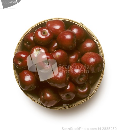 Image of Basket of Red Delicious Apples